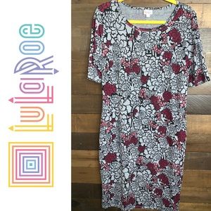 SOLD! LuLaRoe JULIA SHEATH DRESS EUC SZ XL